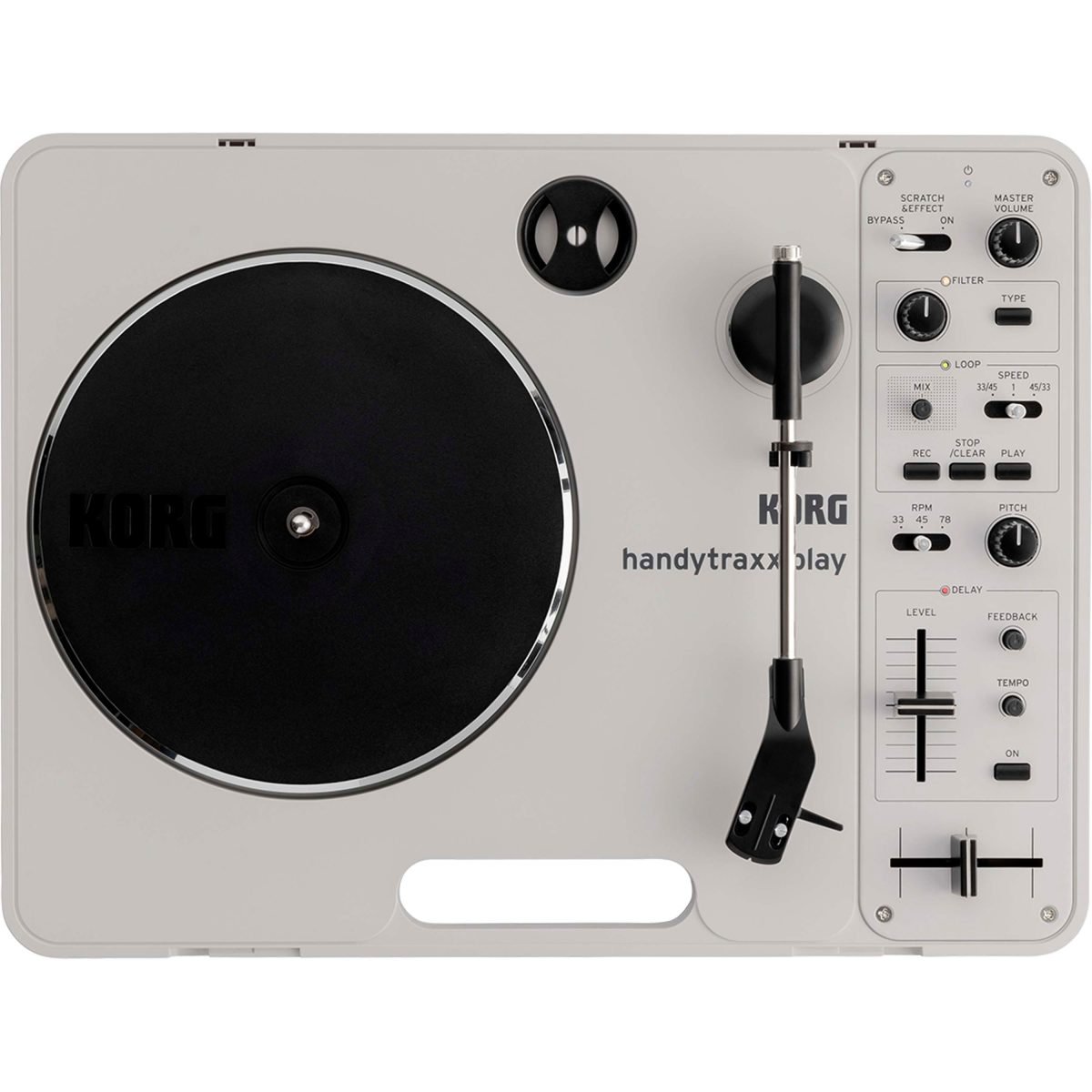 Producto Korg Tornamesa portátil handytraxx Play con preamplificador