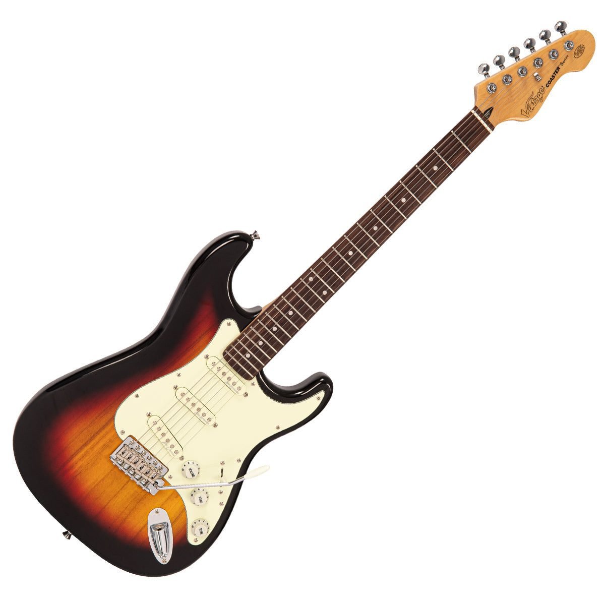 Guitarra eléctrica Vintage Coaster V60 color 3 Tone Sunburst