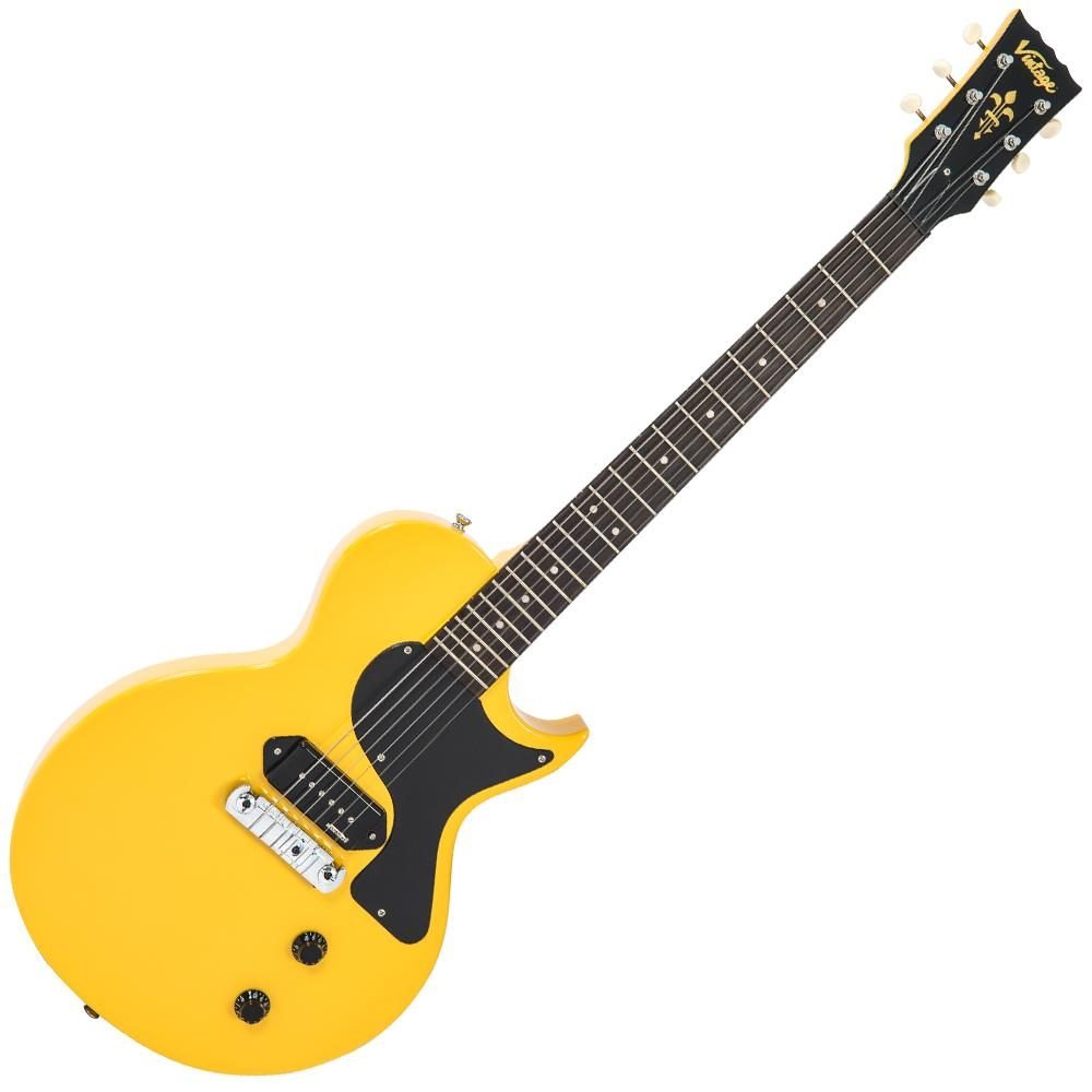 Guitarra eléctrica Vintage V120 TV Yellow single cut de la serie Reissue