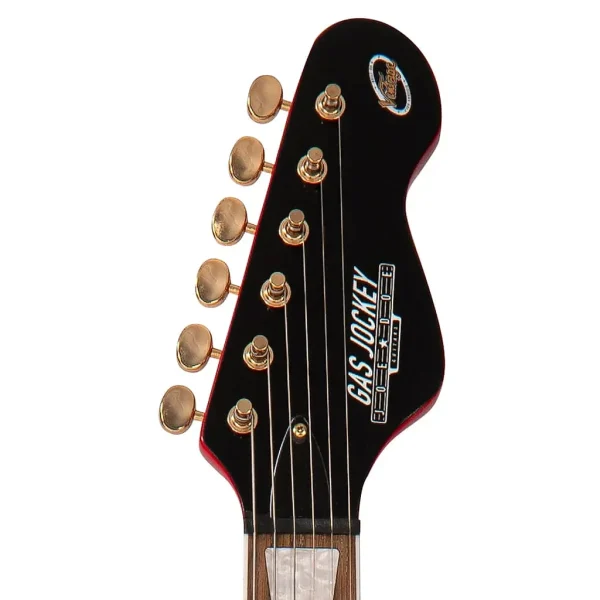 vintage joe doe gas jockey gas pump red con case – guitarra eléctrica
