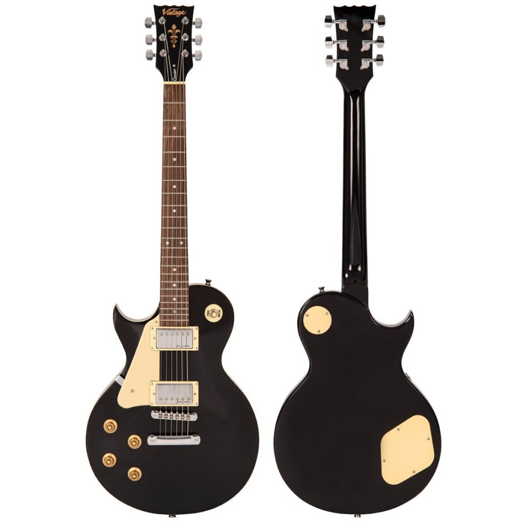 Vintage V10 Boulevard Black - Guitarra Eléctrica Zurda