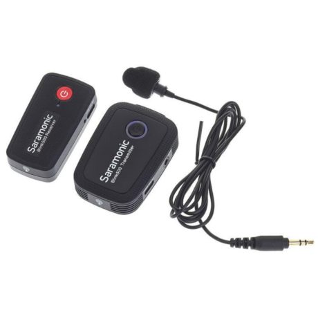 Sistema de micrófono inalámbrico de solapa Saramonic Blink 500 B1 con dos transmisores