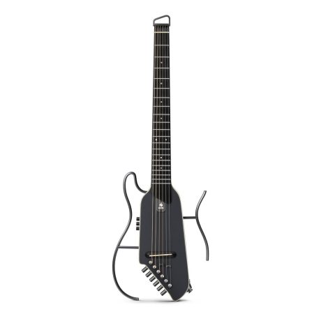 Guitarra silenciosa Donner HUSH I Evo2 negra sin cabezal para viaje