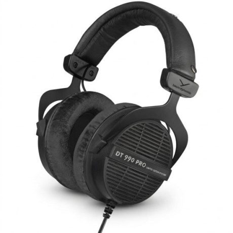 Audífonos de estudio abiertos Beyerdynamic DT 990 PRO 80 Ohm con almohadillas gris plateado