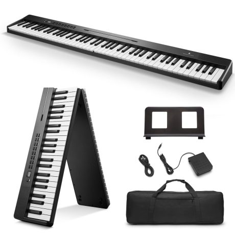 Piano digital plegable Donner DP-10 de 88 teclas con bolsa de transporte