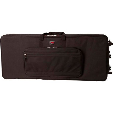 Case semi rígido Gator GK-88 SLIM para teclado angosto de 88 teclas con ruedas