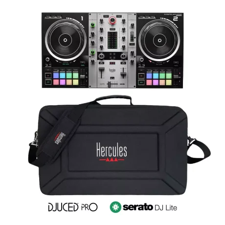 Controlador DJ Hercules Inpulse 500 Silver Edition de muestra con bolso