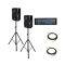 Set de amplificación completo Plug & Play 4200 con parlantes y atriles