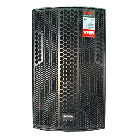 Caja activa Vamav Nova TX15 de 15 pulgadas sobre trípode