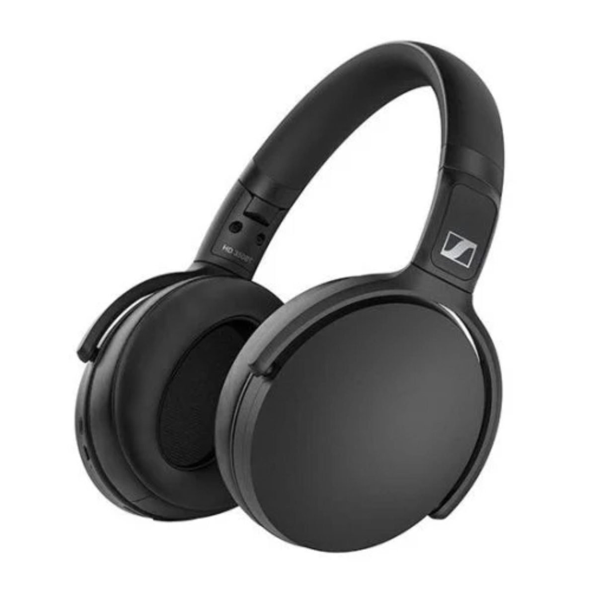 Audífonos circumaurales Bluetooth Sennheiser HD 350BT negros plegables