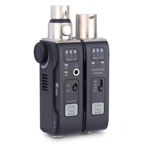Probador de audio Xvive AT-3 BK negro con módulos XLR macho y hembra